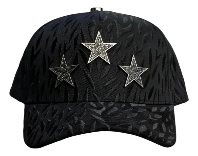GORRA BARBAS HATS "ROCKSTAR TOTAL BLACK"