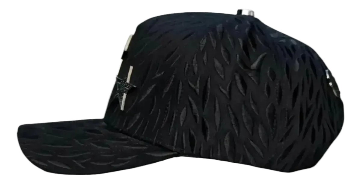 GORRA BARBAS HATS "ROCKSTAR TOTAL BLACK"