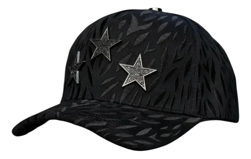 GORRA BARBAS HATS "ROCKSTAR TOTAL BLACK"