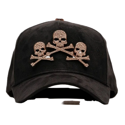 GORRA BARBAS HATS "ROSE GOLD SKULL"