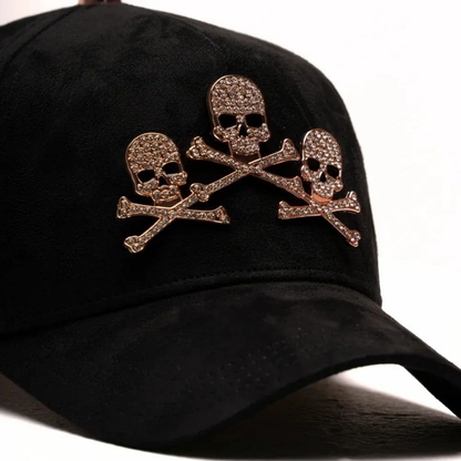 GORRA BARBAS HATS "ROSE GOLD SKULL"